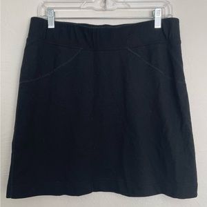 Ibex Merino Wool Black Pull On Skirt! Women’s Large